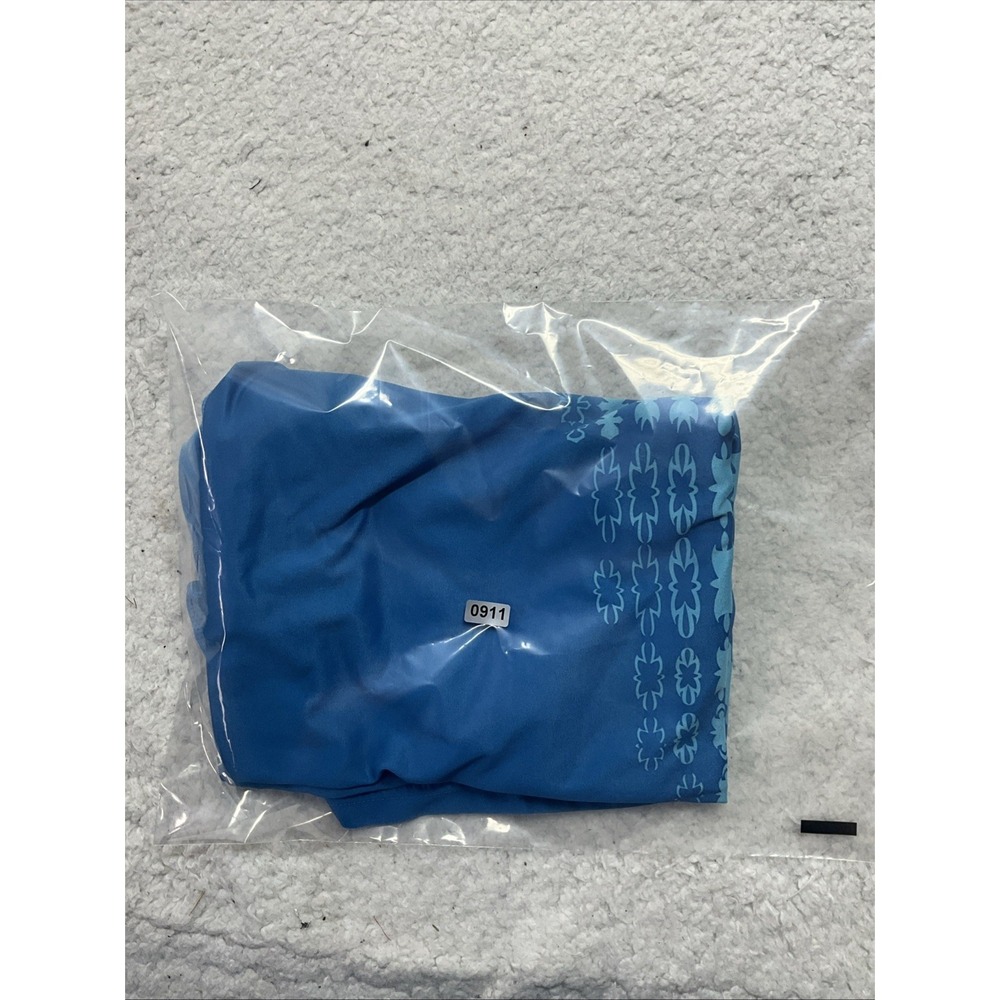 Nike Dri Fit Blue Short Sleeve V-neck Sport Shirt Size L - Picture 6 of 6
